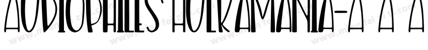 Audiophiles Hulkamania字体转换